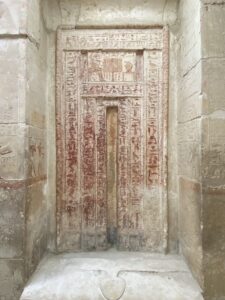 A doorway to the beyond in Saqqara Necropolis Egypt